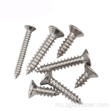 DIN7982 Stainless Steel 316 Cross Recessed Countersunk Head Tapping Screws